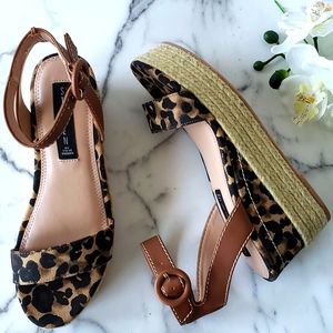 NWOB Steven by Steve Madden Cheetah Kippie Wedge